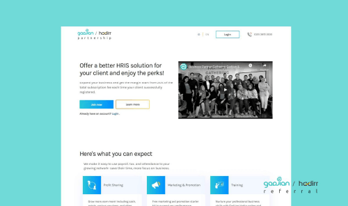Gadjian/Hadirr Partnership and Referral Website